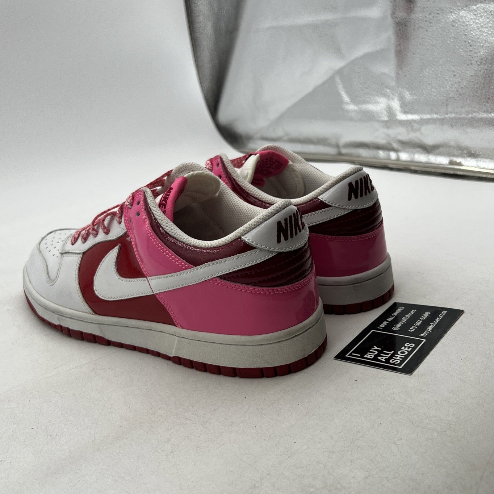 Size 11W - Nike Dunk Low Valentine’s Day White Pink EUC 2007 (917813-114)