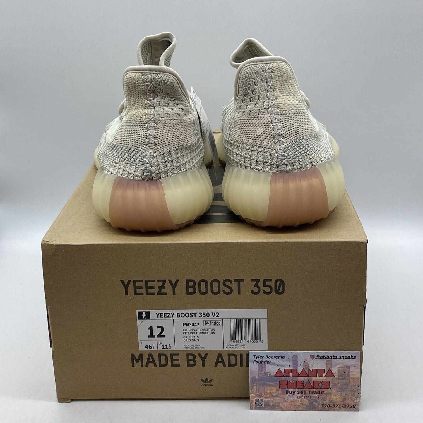 Size 12 - Yeezy Boost 350 V2 Citrin Non-Reflective Blue Tan Suede (FW3042)