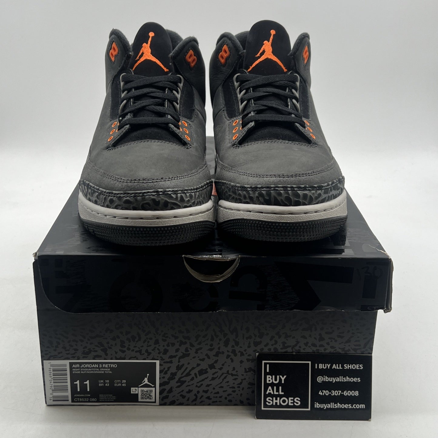 Size 11 - Air Jordan 3 Retro 2023 Mid Fear (CT8532-080)