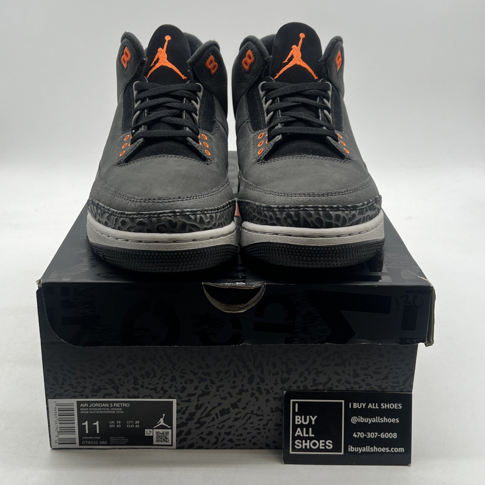 Size 11 - Air Jordan 3 Retro 2023 Mid Fear (CT8532-080)