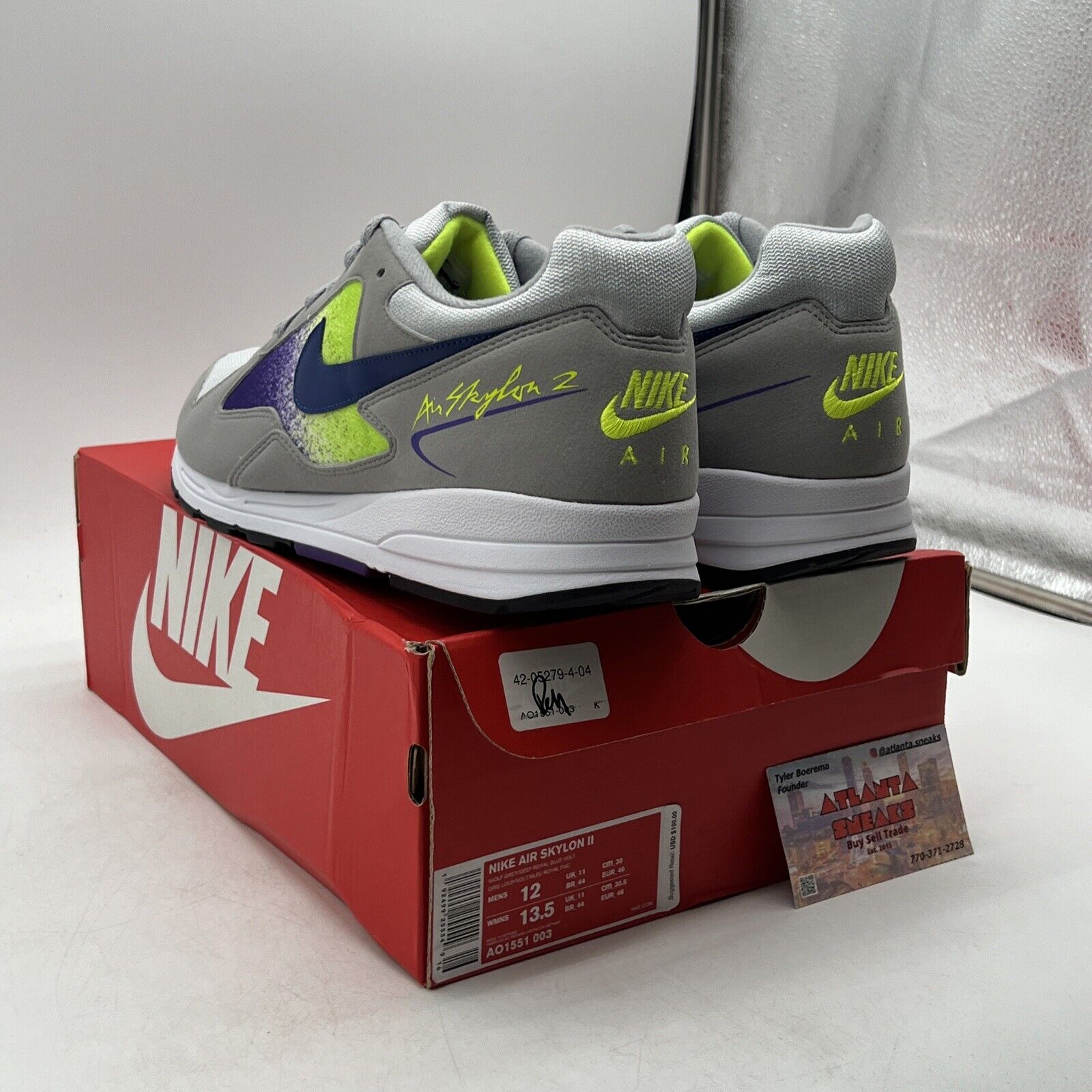 Size 12 - Nike Air Skylon 2 Grey Volt Grape (AO1551-003)