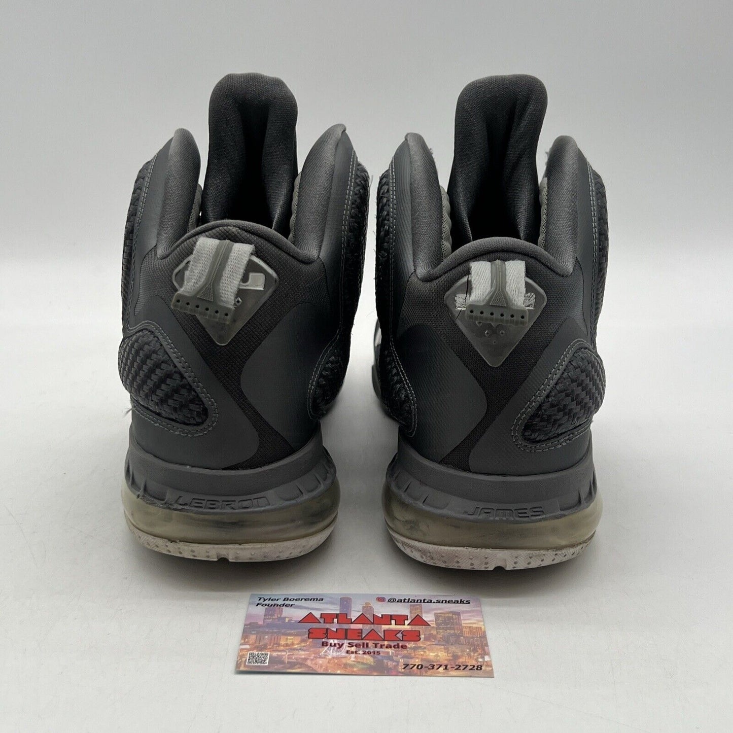 Size 12 - Nike LeBron 9 Cool Grey White (467764-007)