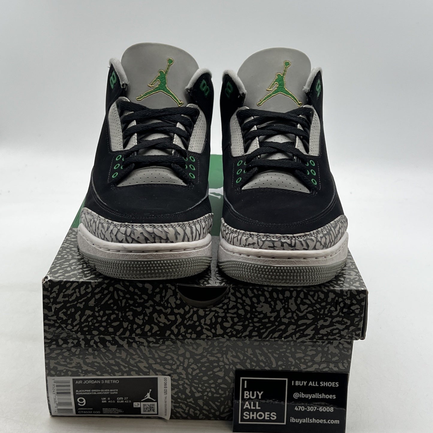 Size 9 - Air Jordan 3 Retro Mid Pine Green (CT8532-030)