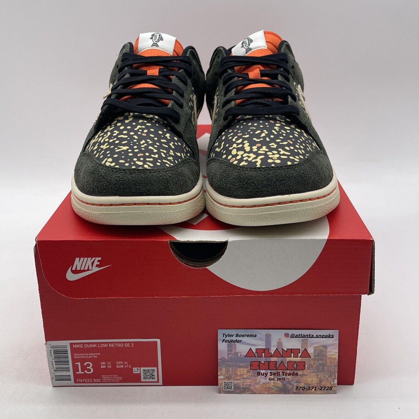 Size 13 - Nike Dunk SE Low Gone Fishing - Rainbow Trout Suede (FN7523-300)