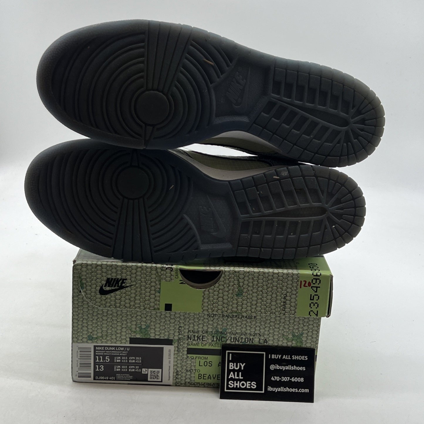 Size 11.5 - Nike Dunk Low x Union LA Marine Minuit/Midnight Navy (DJ9649-401)