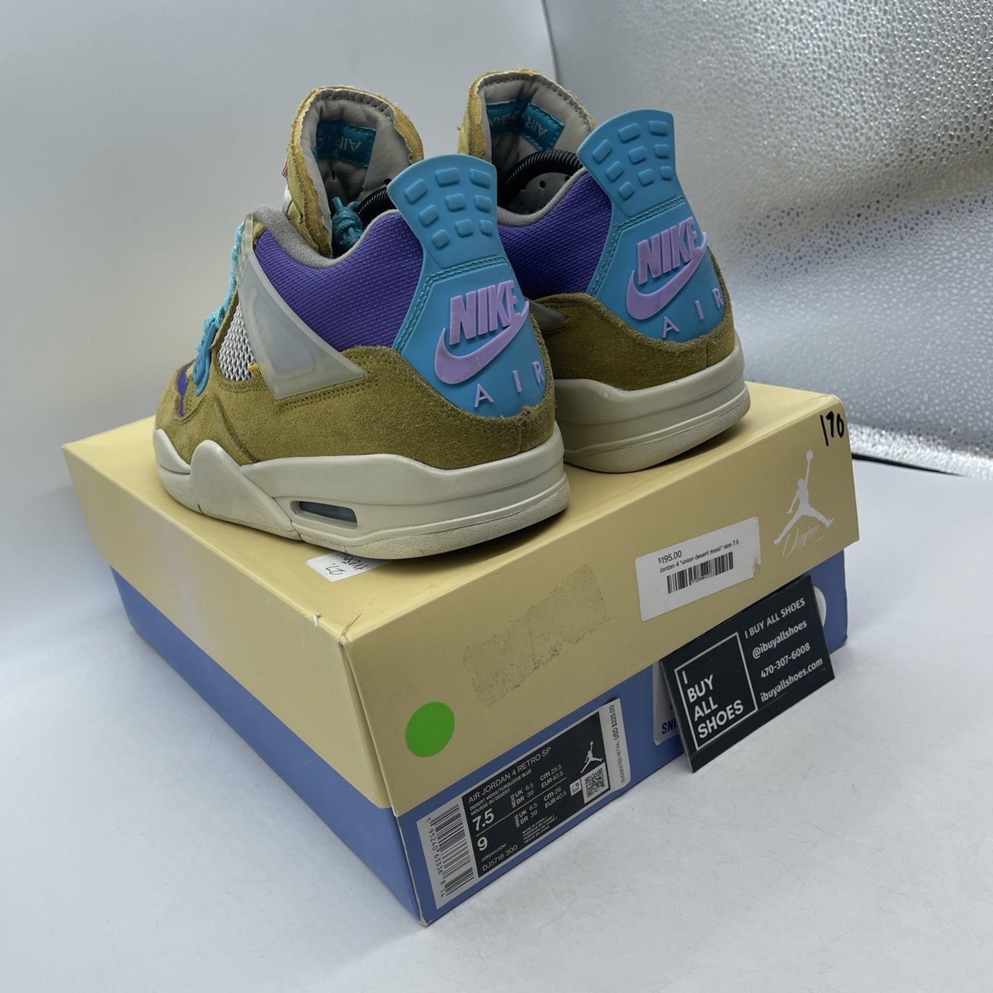 Size 7.5 - Air Jordan 4 Retro SP x Union 30th Anniversary (DJ5718-300)