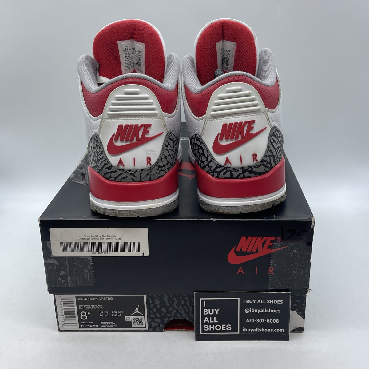 Size 8.5 - Air Jordan 3 Retro Mid Fire Red (DN3707-160)
