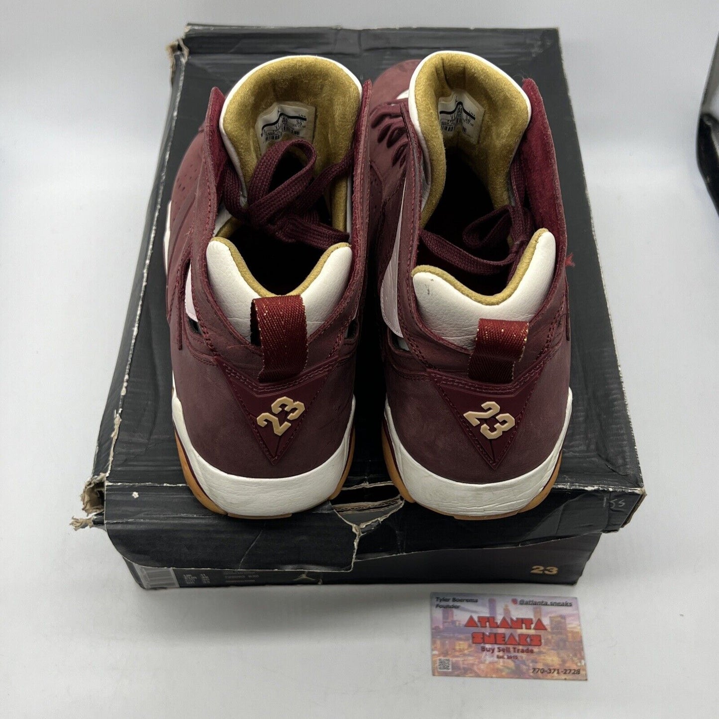 Size 12 - Air Jordan 7 Retro Cigar White Maroon Gum Gold (725093-630)