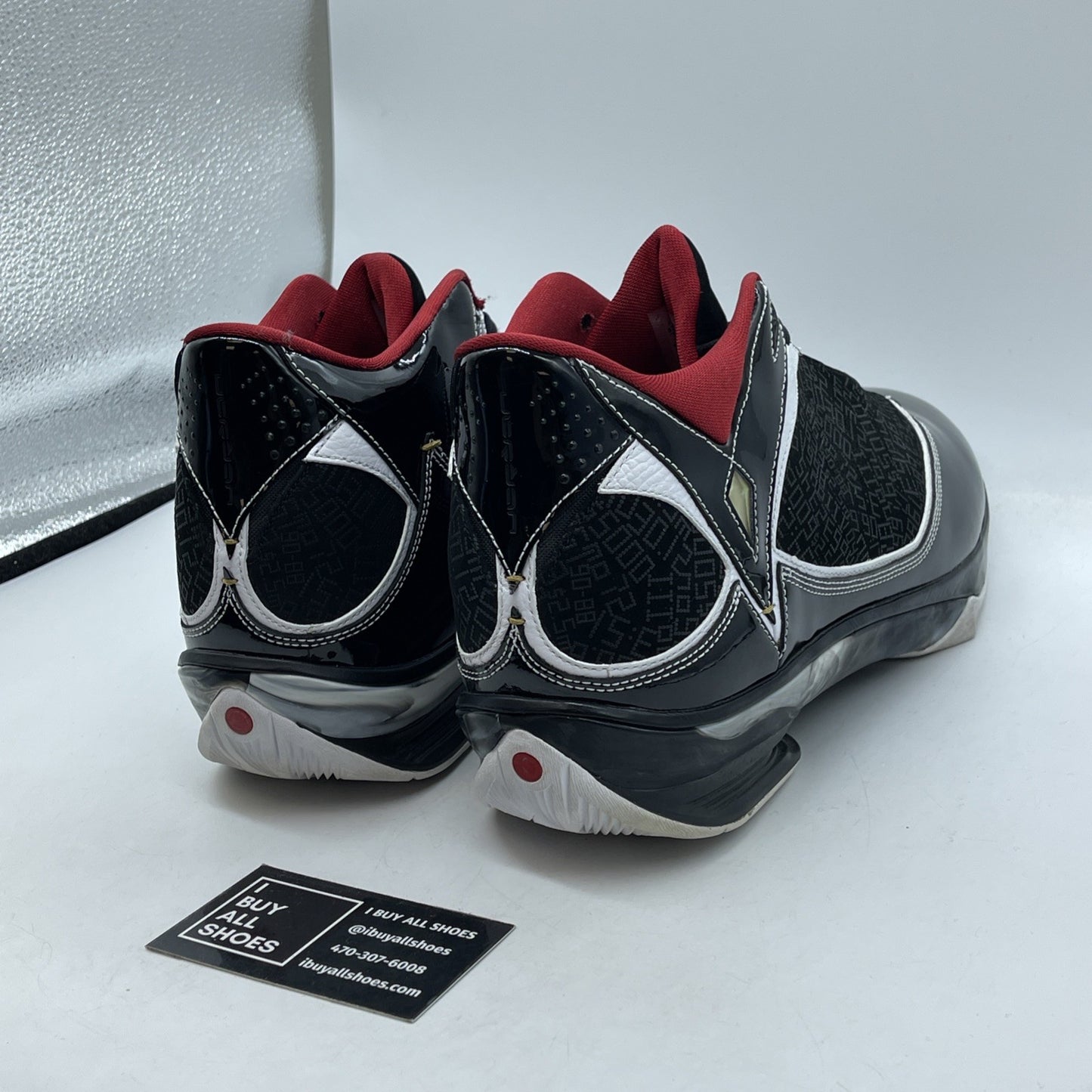 Size 13 - Air Jordan 2009 Hall Of Fame Black White Leather (371499-031)