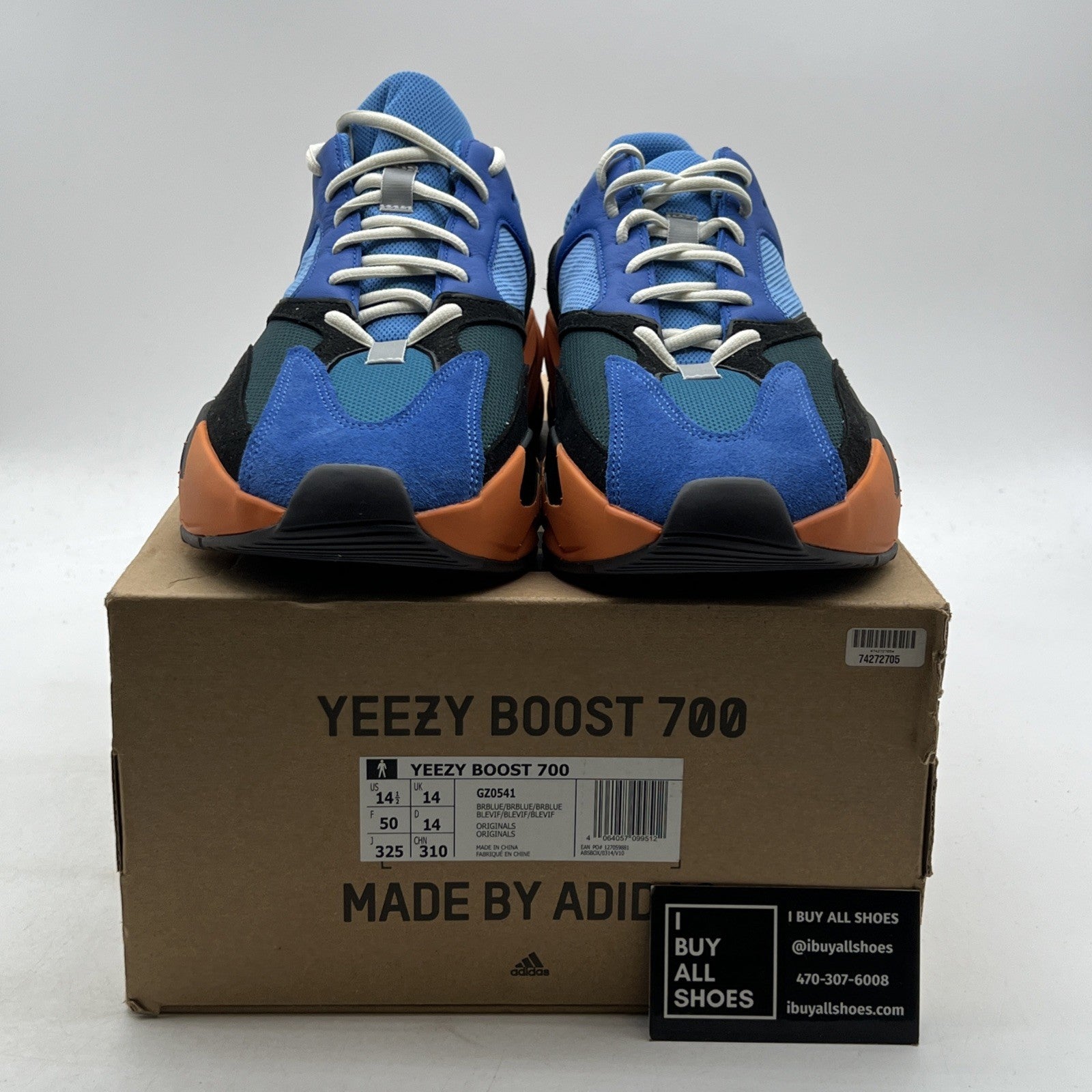Size 14.5 - adidas Yeezy Boost 700 Bright Blue (GZ0541)
