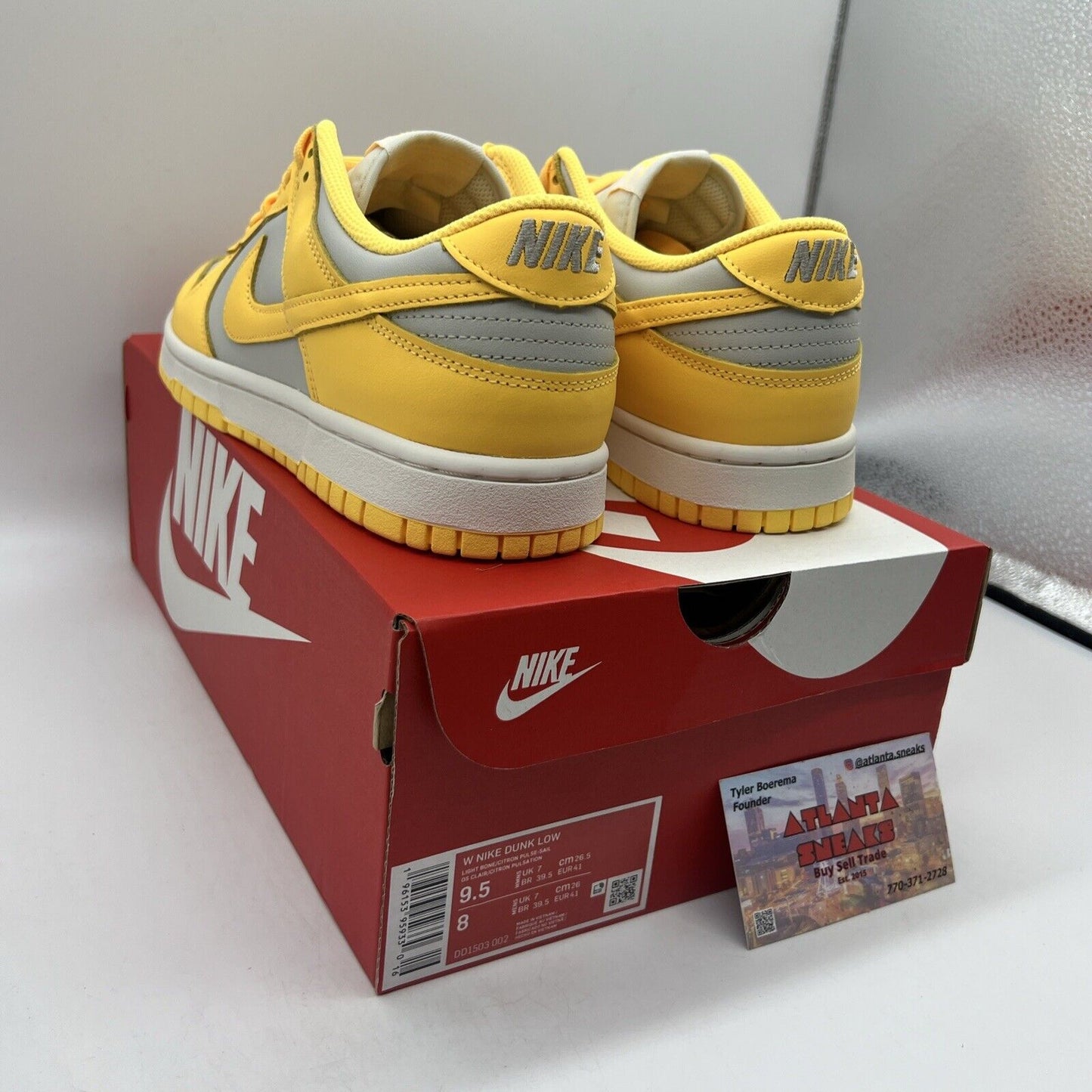 Size 9.5 - Nike Dunk Low Citron Pulse W Brand New Og All