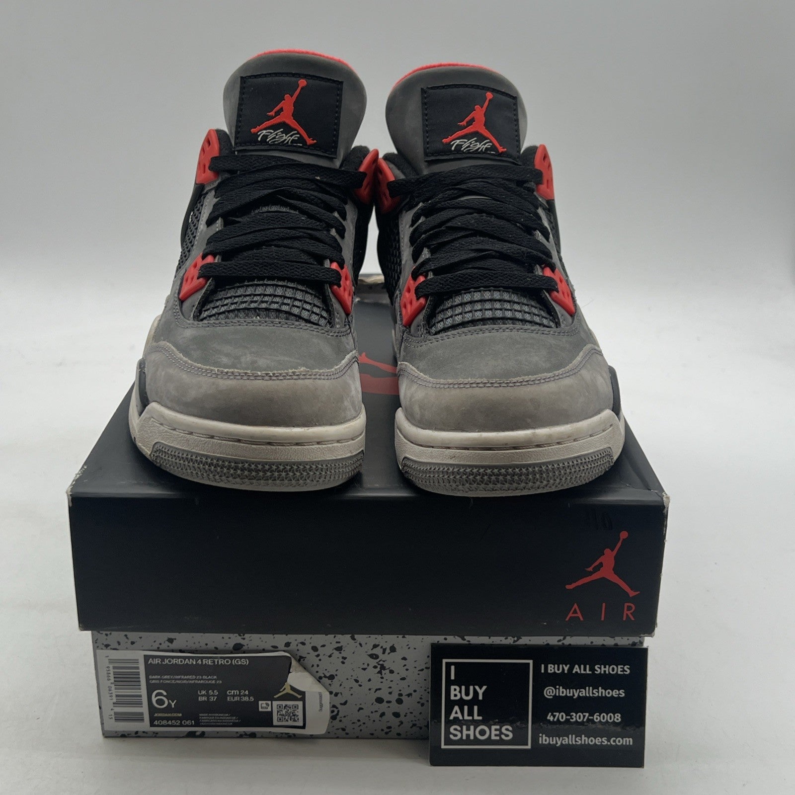 Size 6 - Air Jordan 4 Retro Mid Infrared (408452-061)