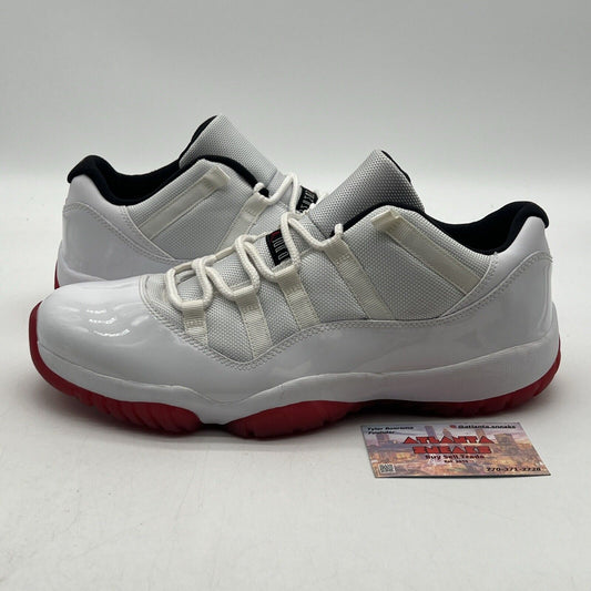 Size 11.5 - Air Jordan 11 Retro Low Cherry Bottom White Leather Red (528895-101)