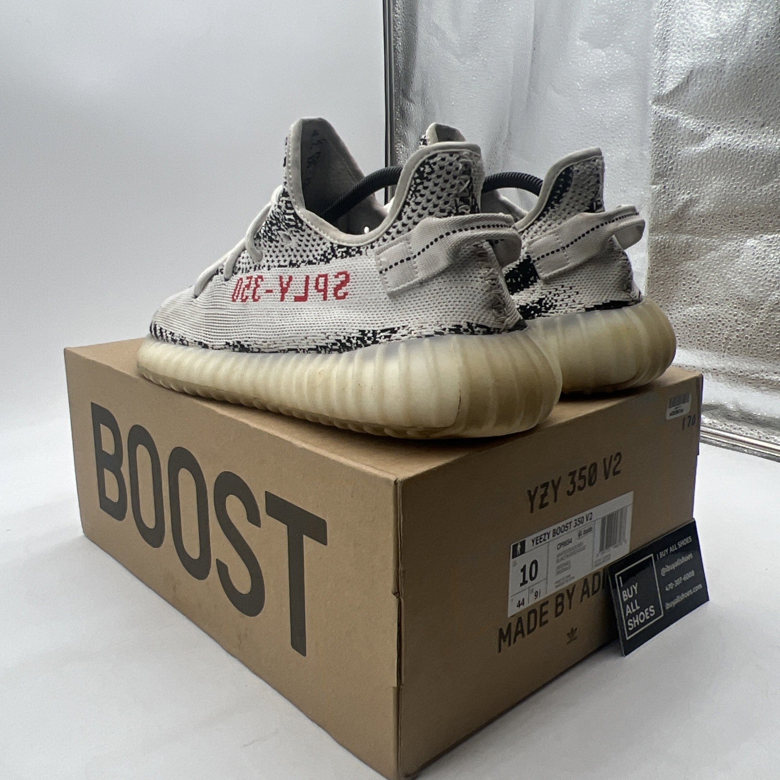 Size 10 - adidas Yeezy Boost 350 V2 Low Zebra (CP9654)