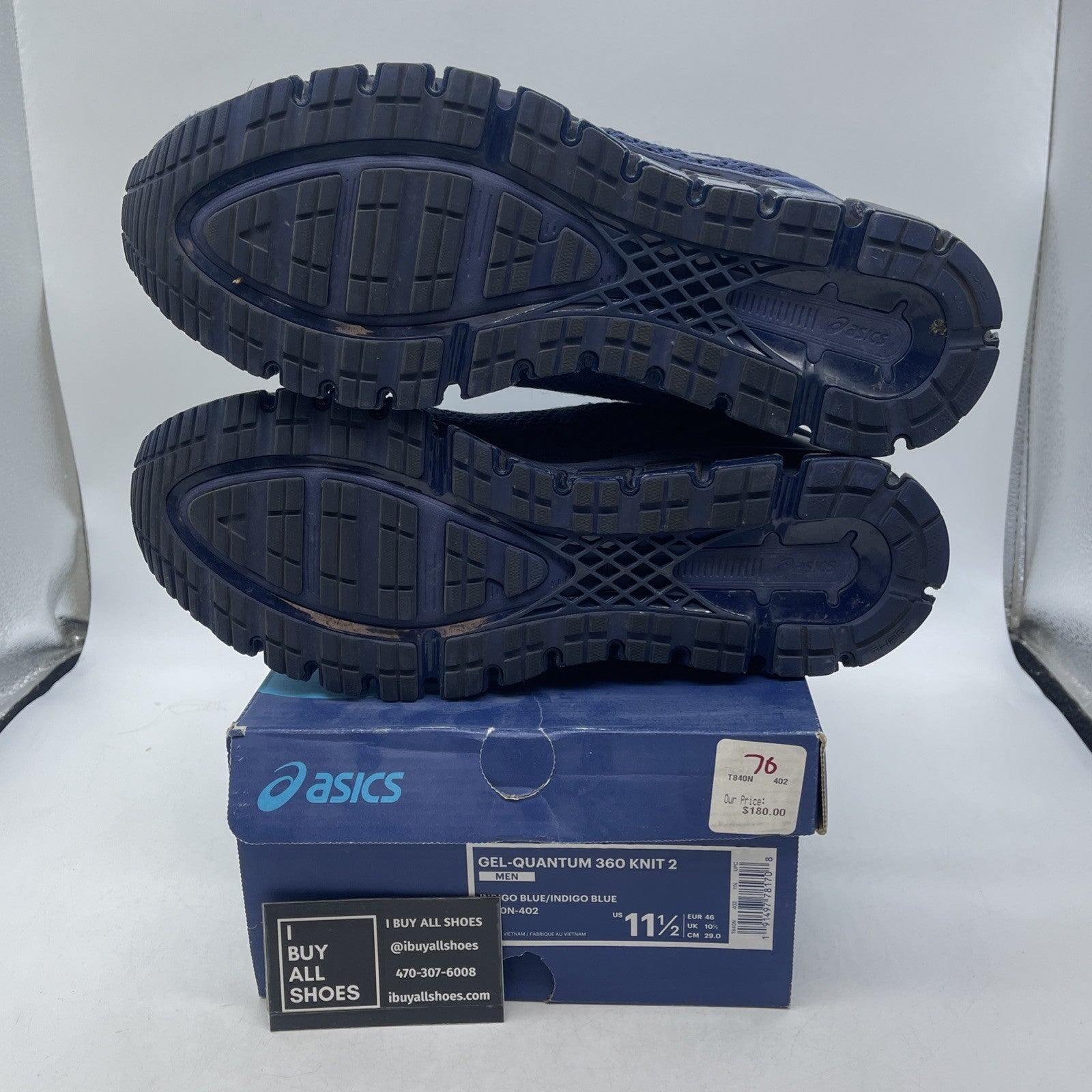 Size 11.5 - ASICS Gel Quantum 360 Knit Navy Blue (T84ON)