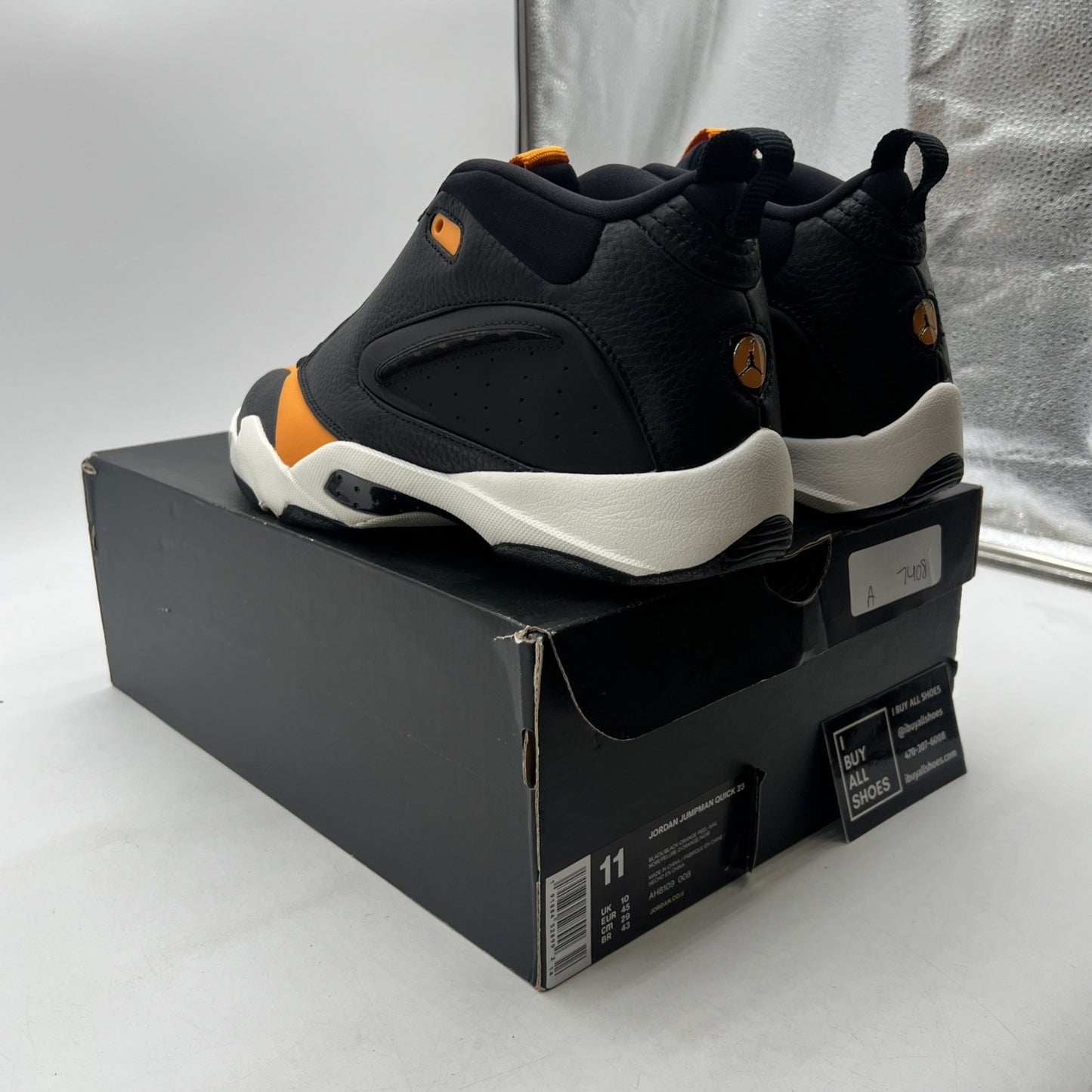 Size 11 - Jordan Jumpman Quick 23 Black Orange Peel (AH8109-008)