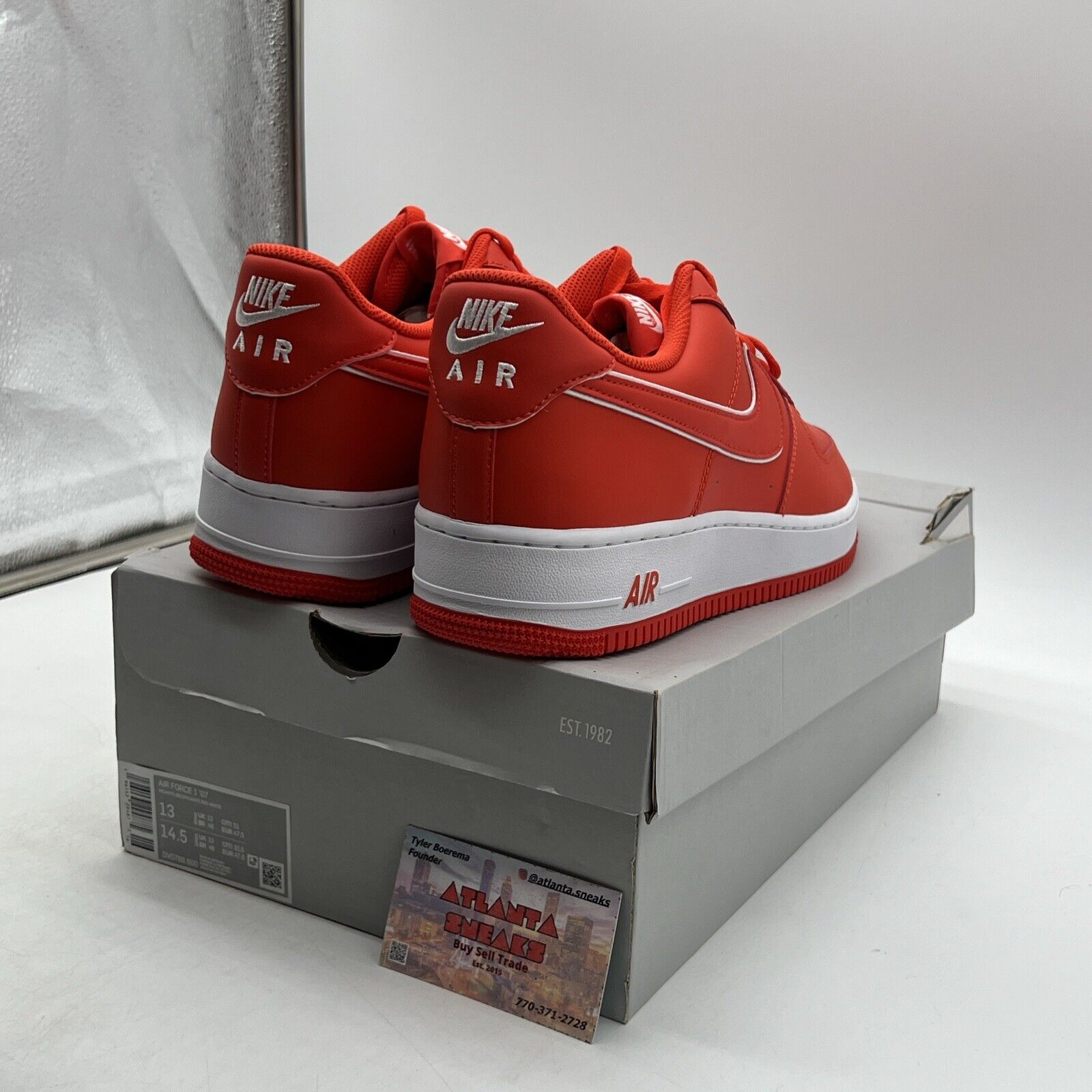 Size 13 - Nike Air Force 1 '07 Picante Red White Leather (DV0788-600)