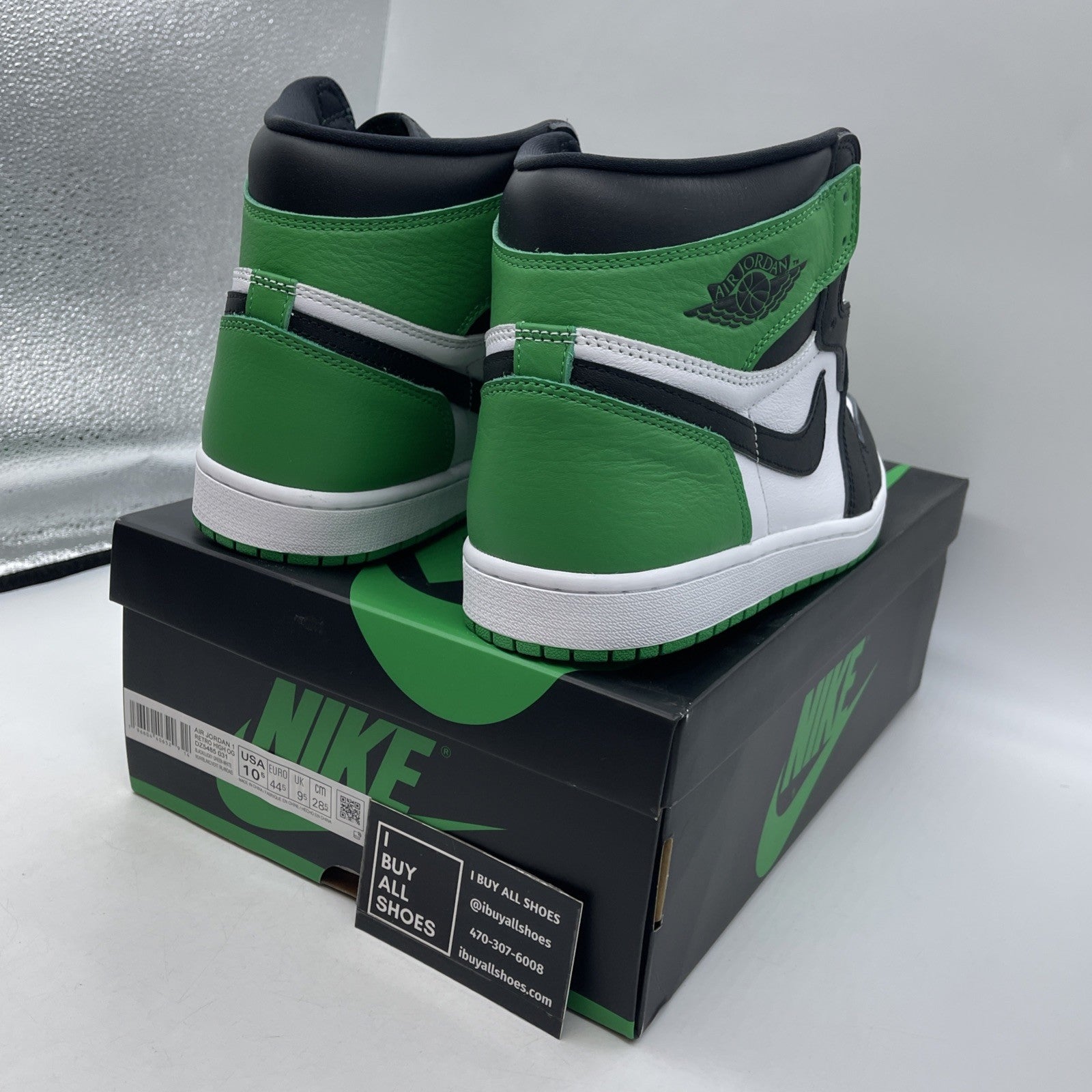 Size 10.5 - Air Jordan 1 Retro OG High Lucky Green (DZ5485-031)