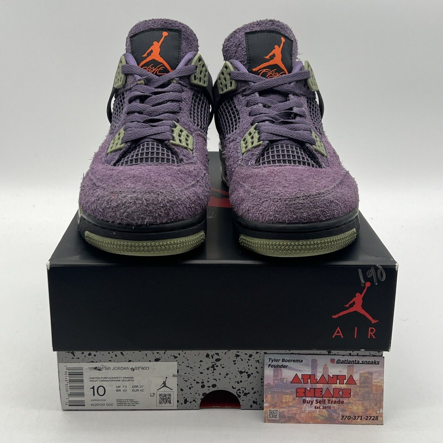 Size 10W - Nike Air Jordan 4 Retro Mid Canyon Purple (AQ9129-500)