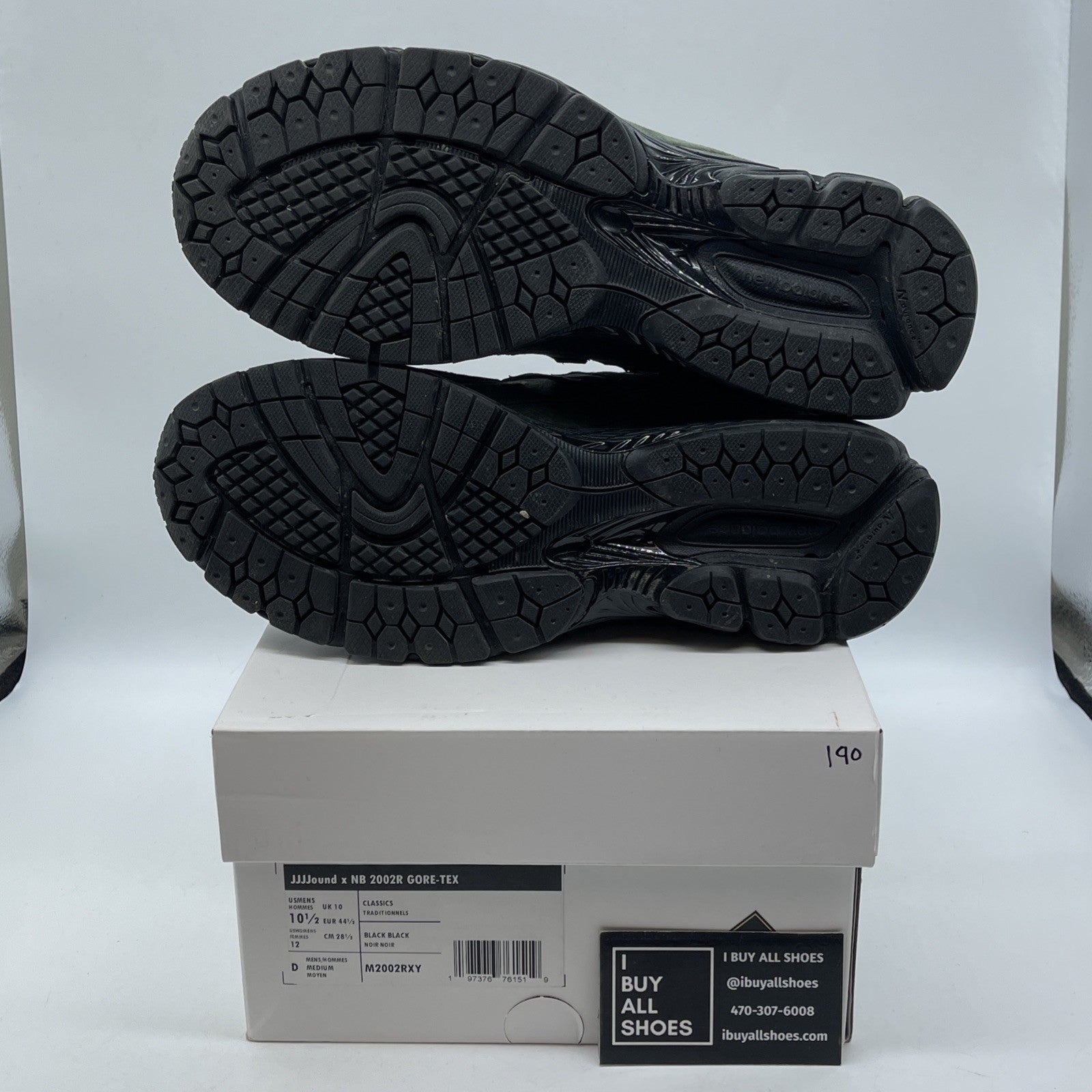 Size 10.5 - New Balance JJJJound x 2002R GORE-TEX Pine Green Black (M2002RXY)