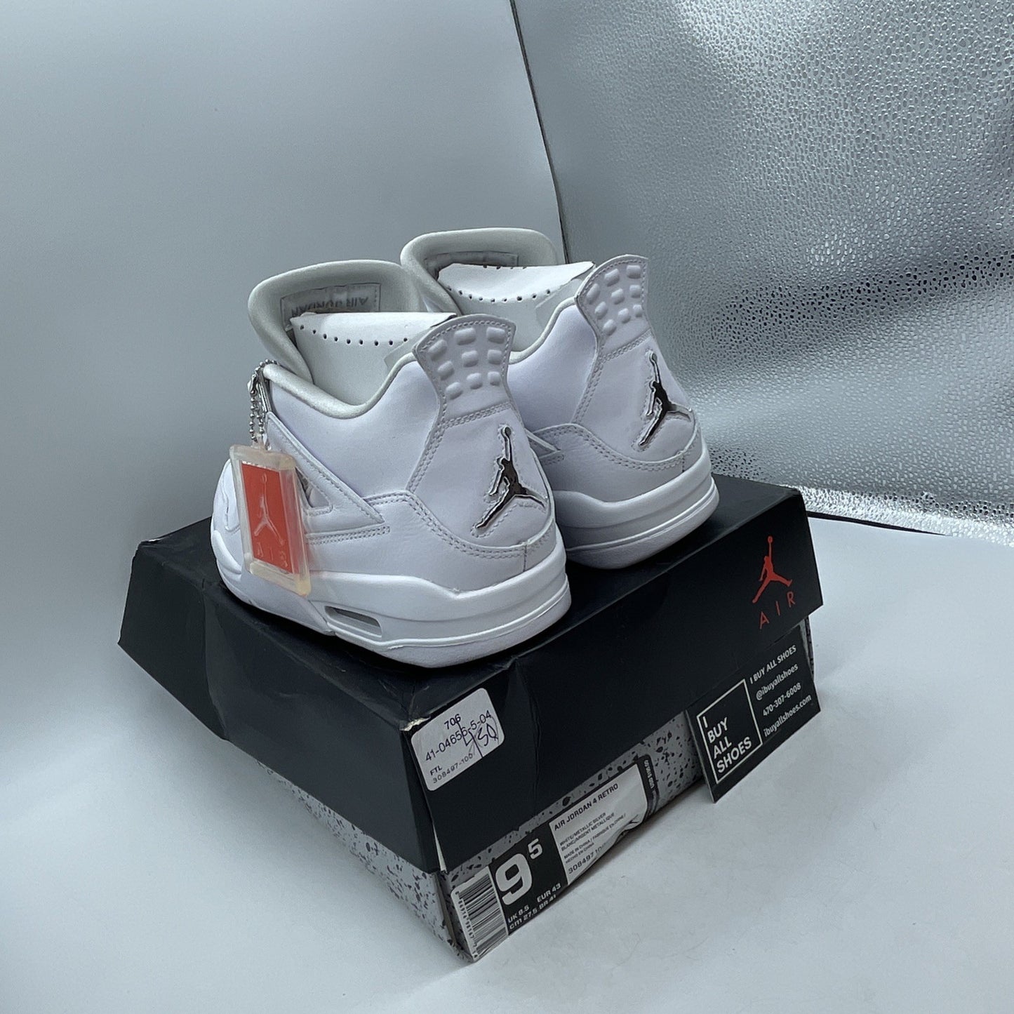 Size 9.5 - Air Jordan 4 Retro Mid Pure Money (308497-100)