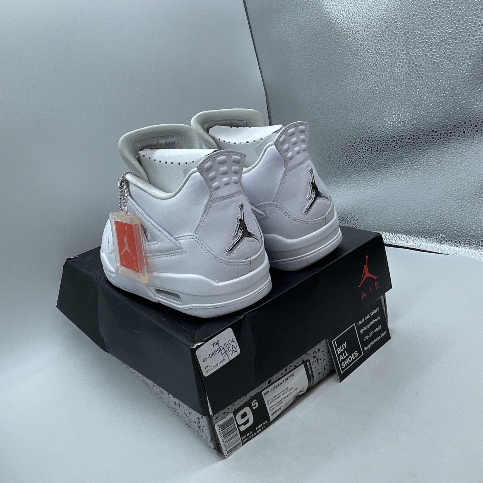 Size 9.5 - Air Jordan 4 Retro Mid Pure Money (308497-100)