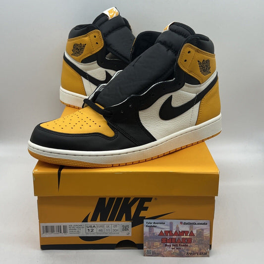 Size 12 - Jordan 1 Retro OG High Yellow Toe Brand New Og All