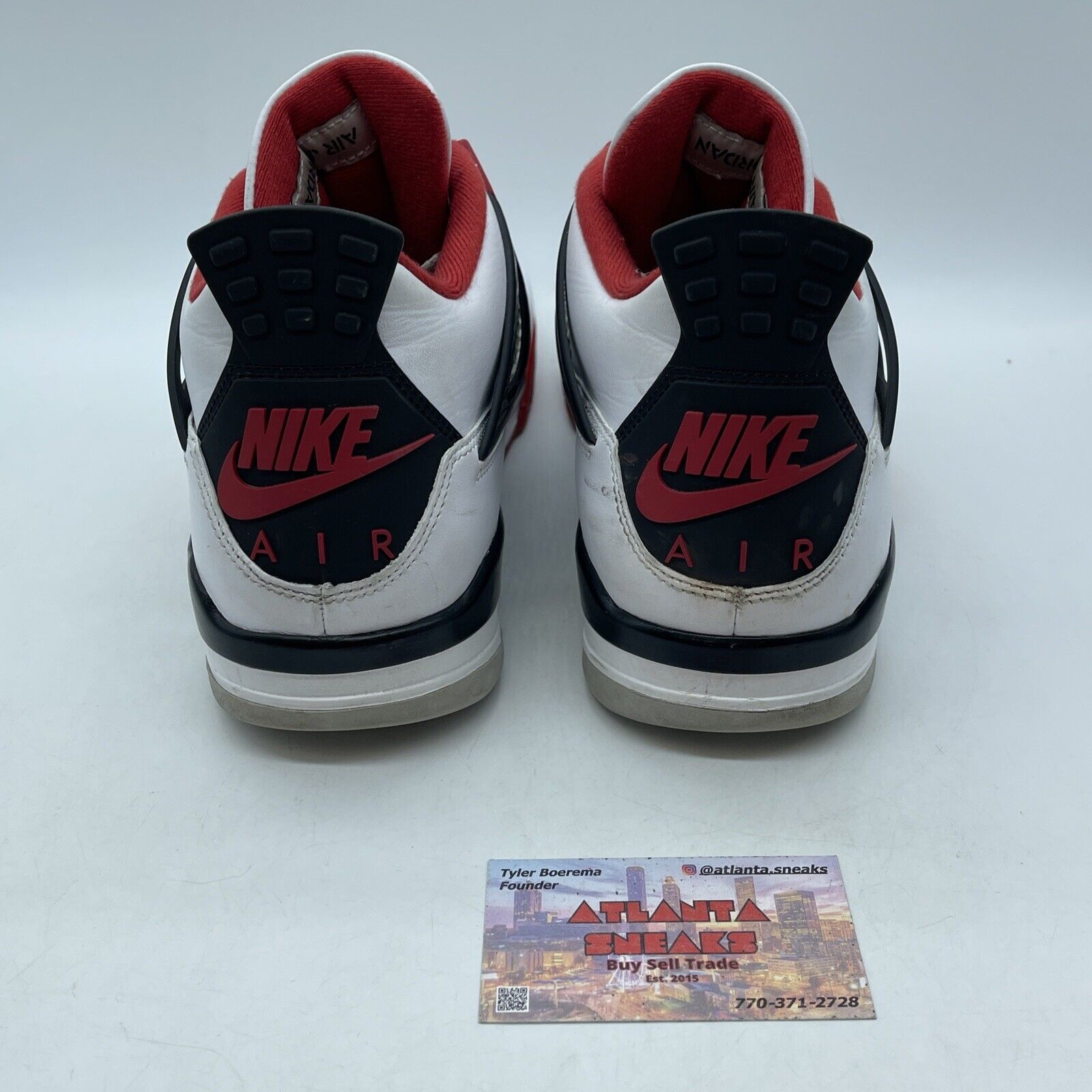 Size 12 - Jordan 4 Retro OG Mid Fire Red Black White Leather (DC7770-160)