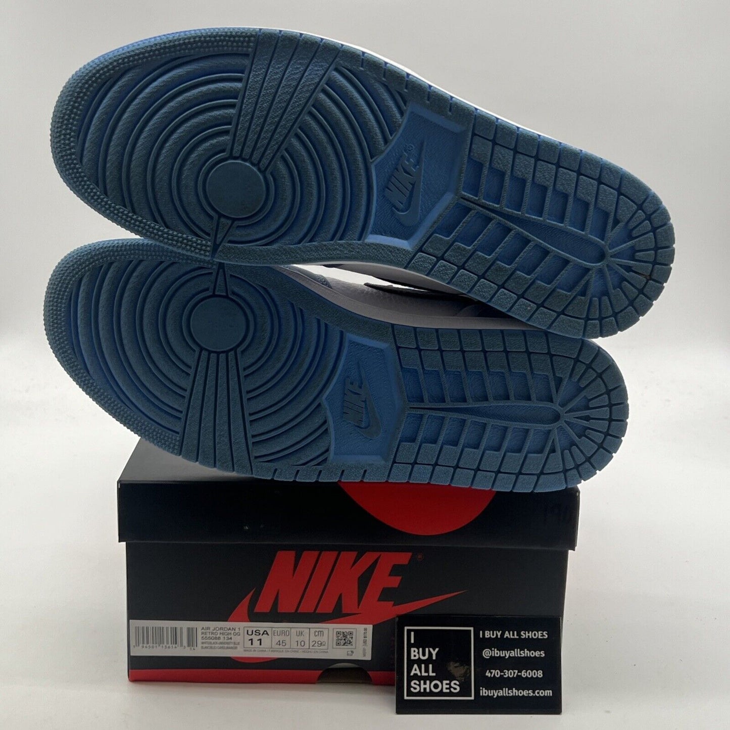 Size 11 - Air Jordan 1 Retro OG High University Blue (555088-134)