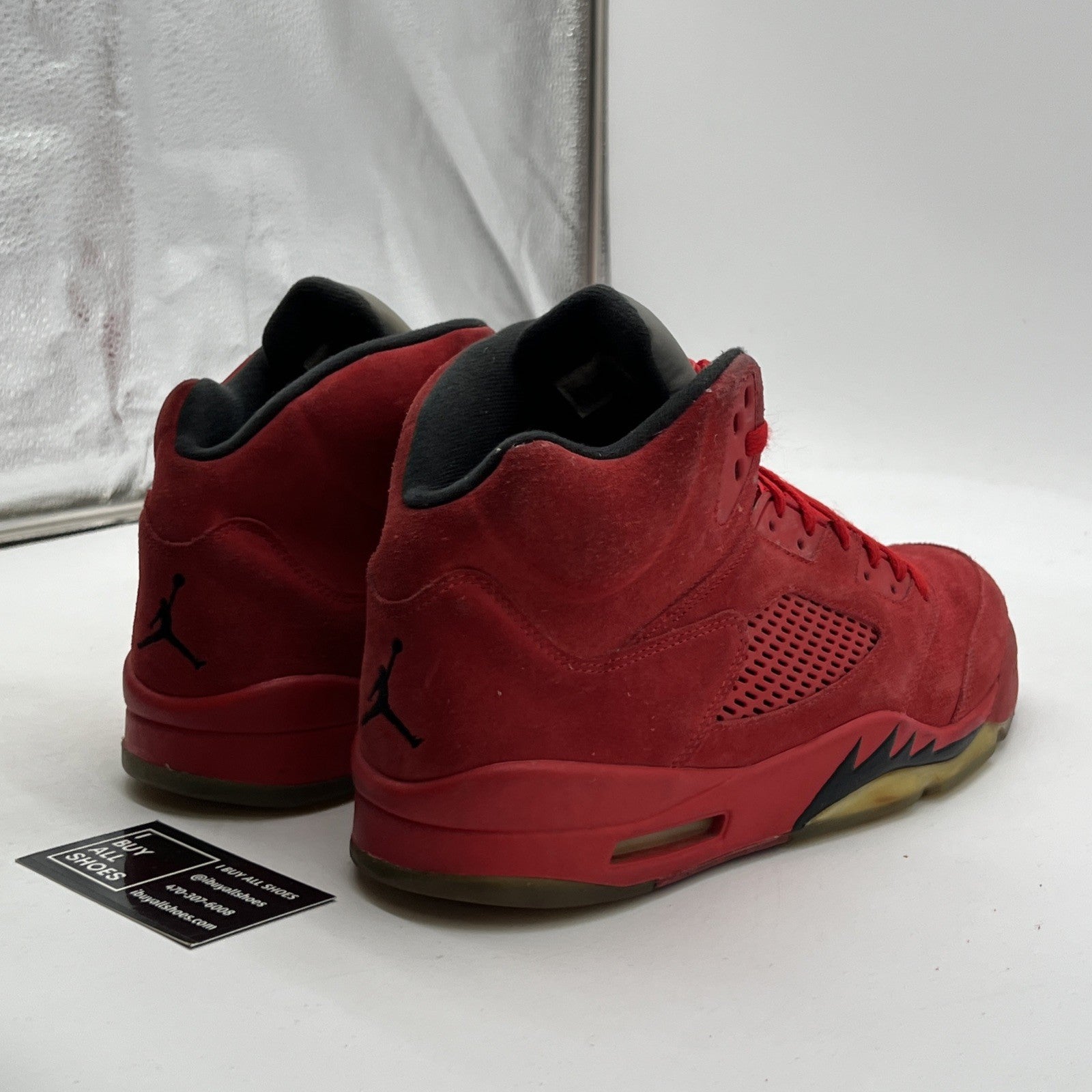 Size 11.5 - Air Jordan 5 Retro Red Suede (136027-602)