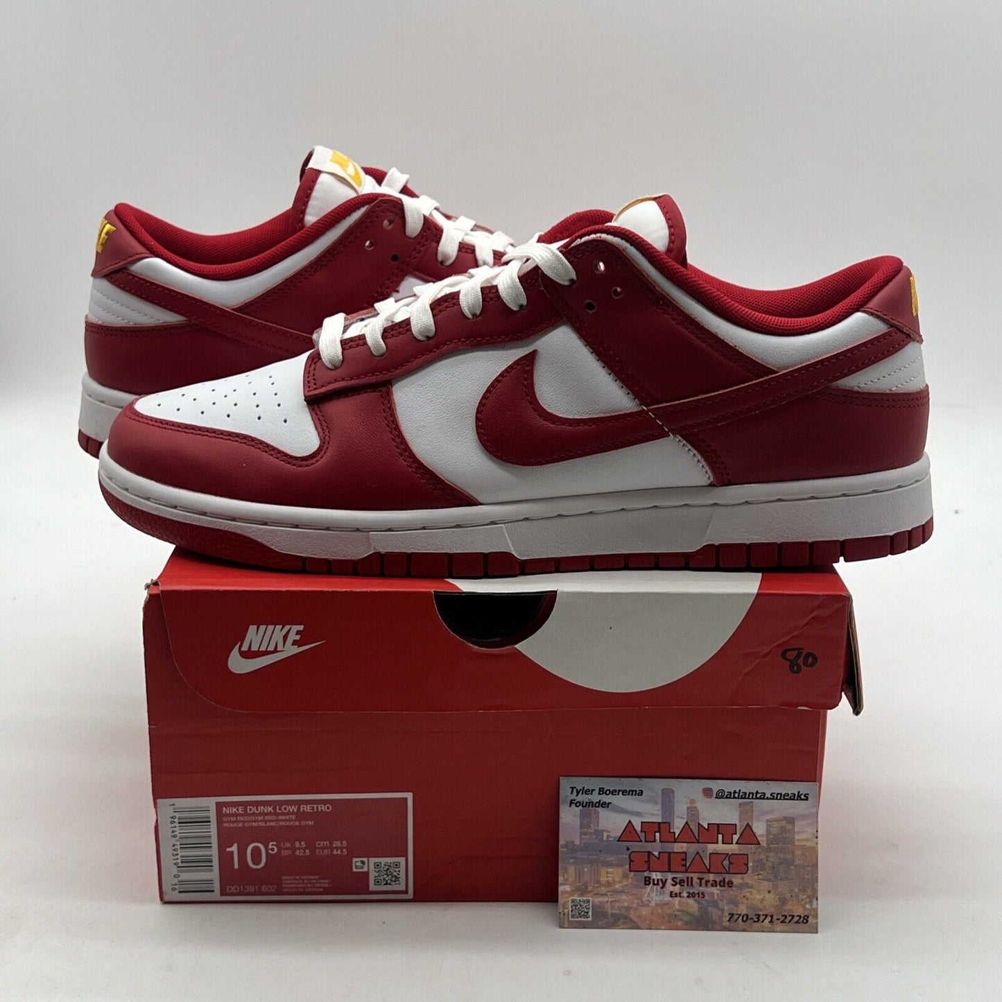 Size 10.5 - Nike Dunk Low Gym Red (DD1391-602)