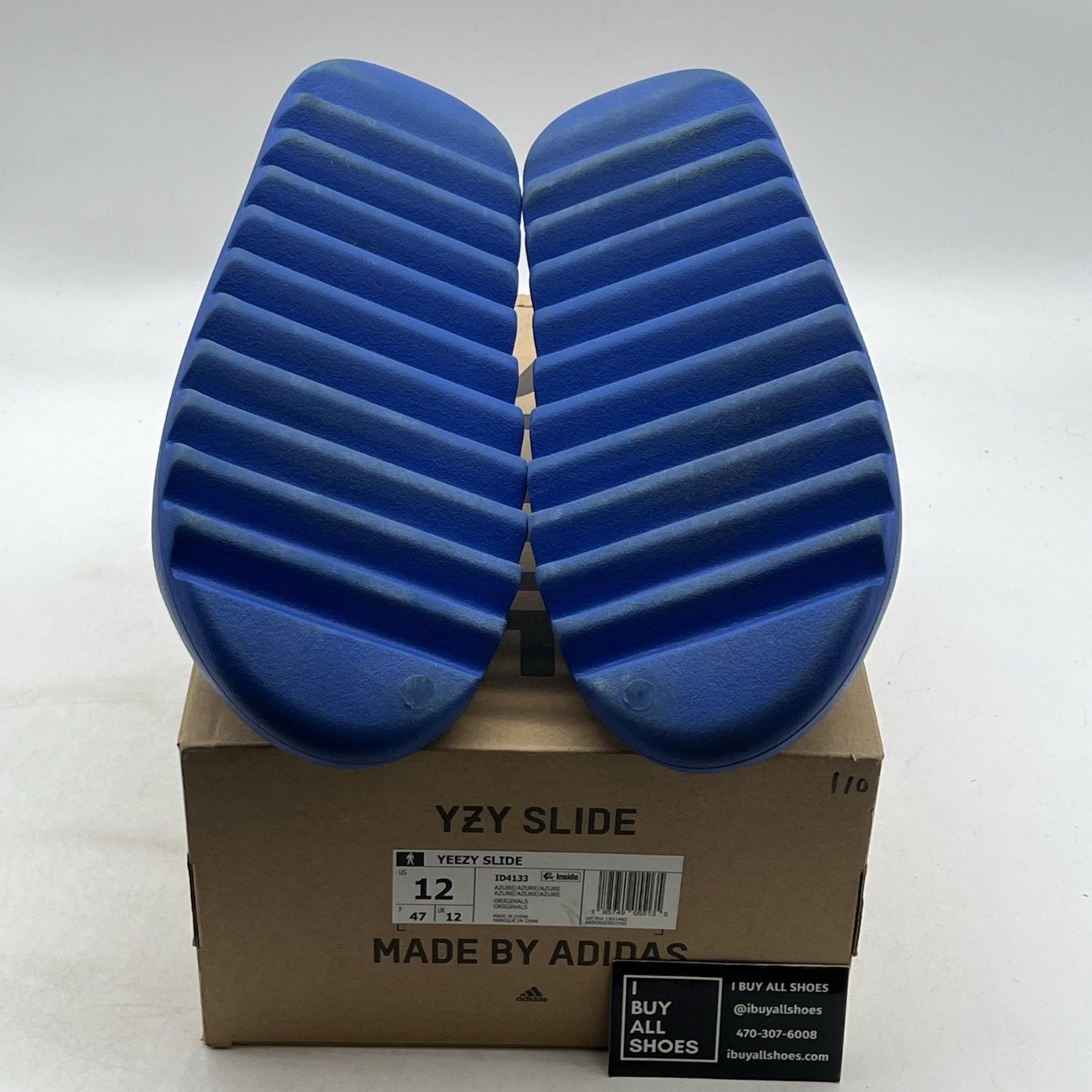 Size 12 - Adidas Yeezy Slide “Azure” (ID4133)