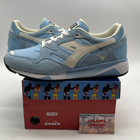 Size 12 - Diadora N9002 Rocky Clubber Lang White Blue Suede (501178830-C9033)