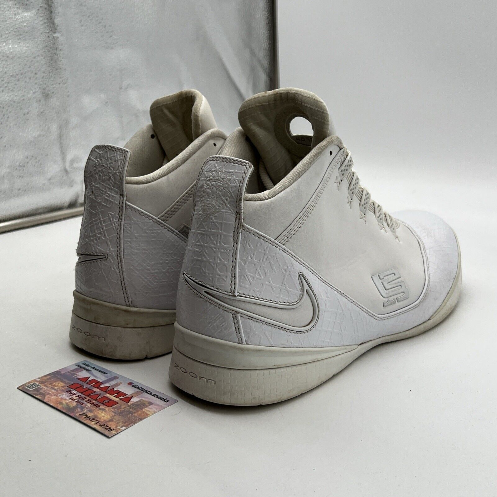 Size 9 - Nike Lebron Zoom Soldier 2 II Triple White