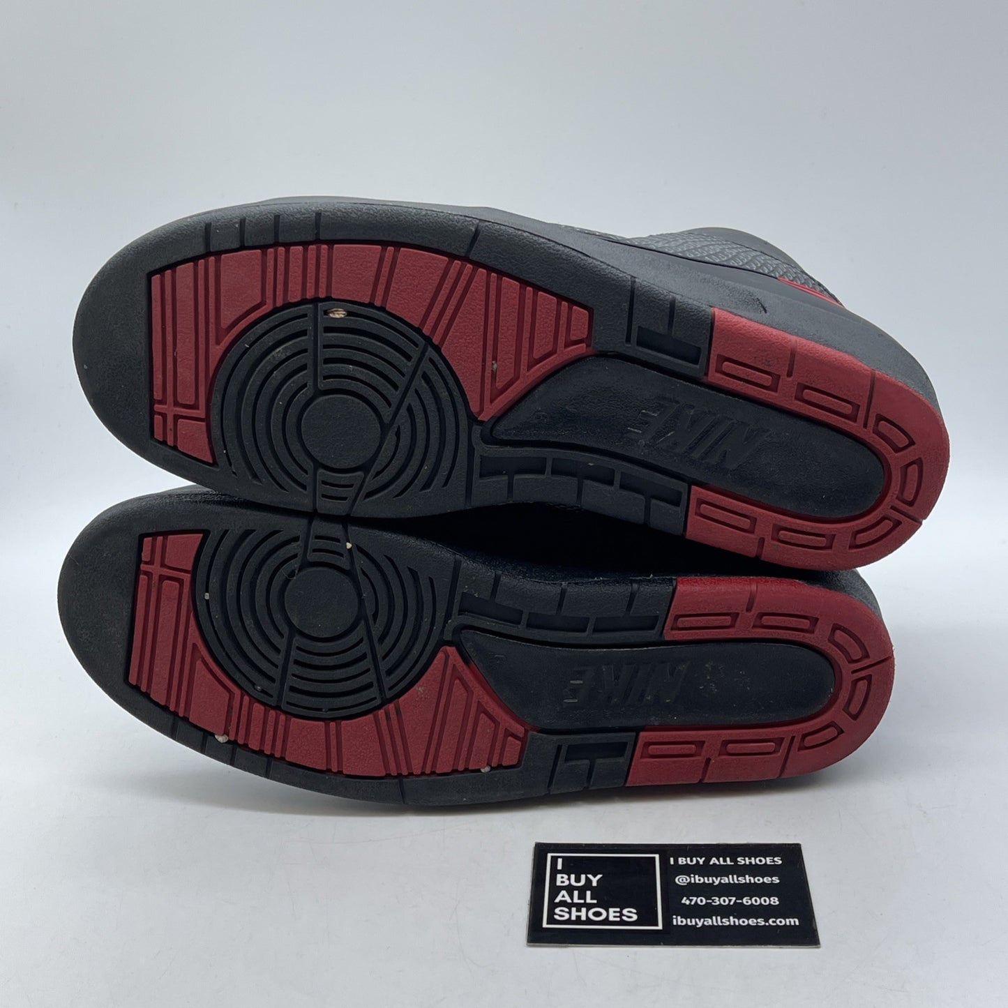 Size 9 - Air Jordan 2 Retro Alternate 87 Black Red Leather (834274-001)