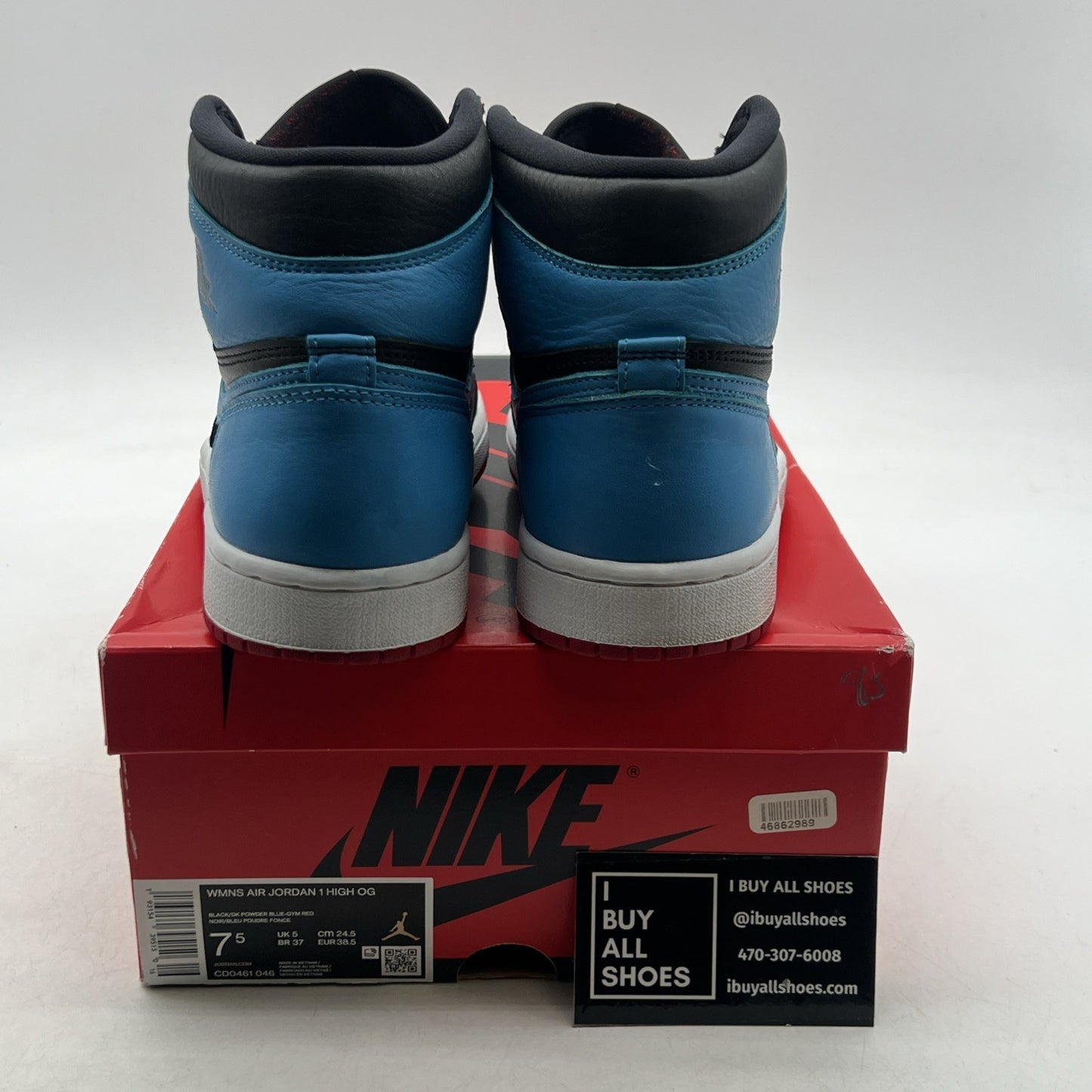 Size 7.5 - Air Jordan 1 High OG UNC To Chicago 2020 (CD0461-046)
