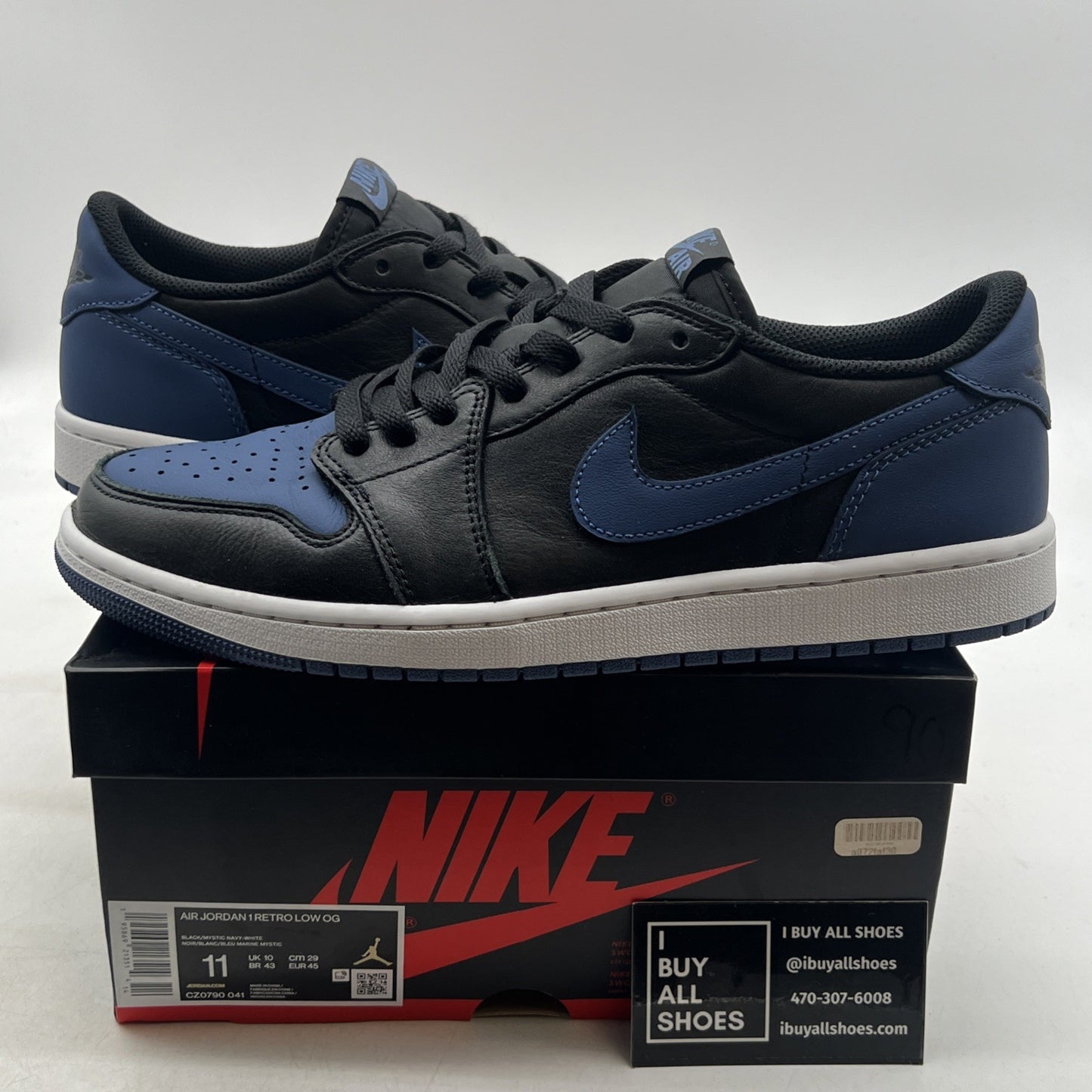 Size 11 - Air Jordan 1 Low OG Mystic Navy (CZ0790-041)