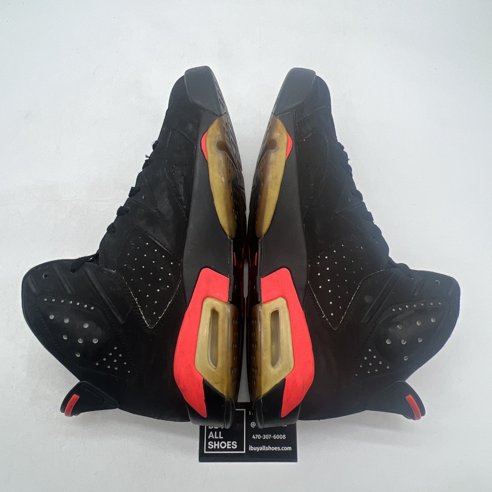 Size 11.5 - Air Jordan 6 Retro Infrared Black 2014 (384664-023)
