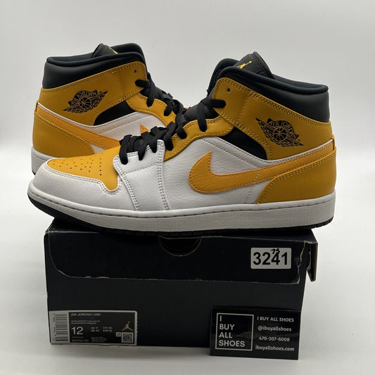 Size 12 - Air Jordan 1 Mid University Gold (554724-170)