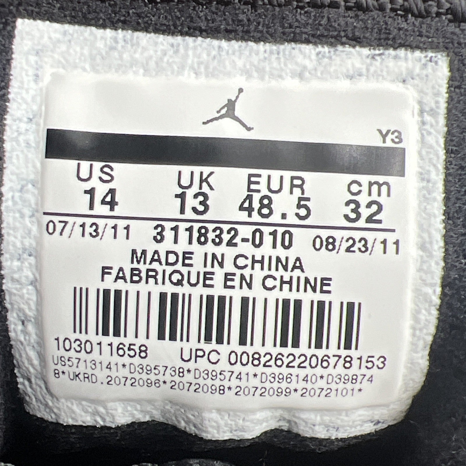 Size 14 - Air Jordan 14 Retro 2011 Last Shot (311832-010)