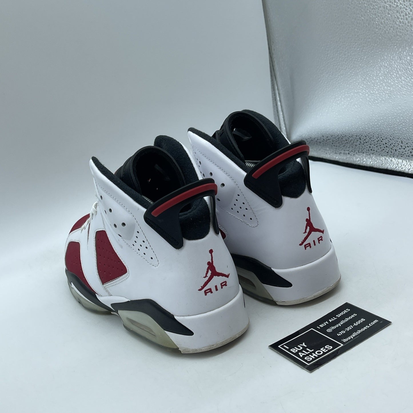 Size 9.5 - Air Jordan 6 Retro 2014 Carmine Red White Leather (384664-160)