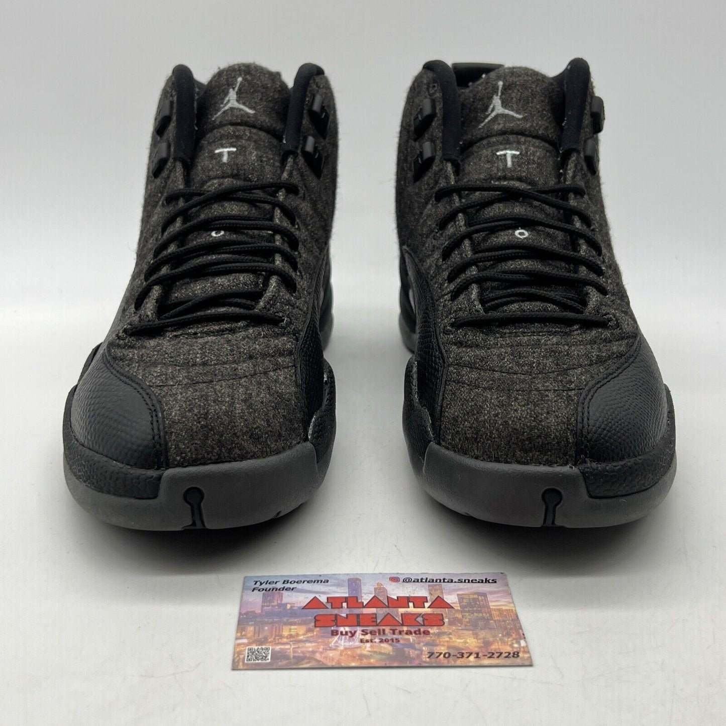 Size 10 - Air Jordan 12 Retro Wool Black Grey (852627-003)