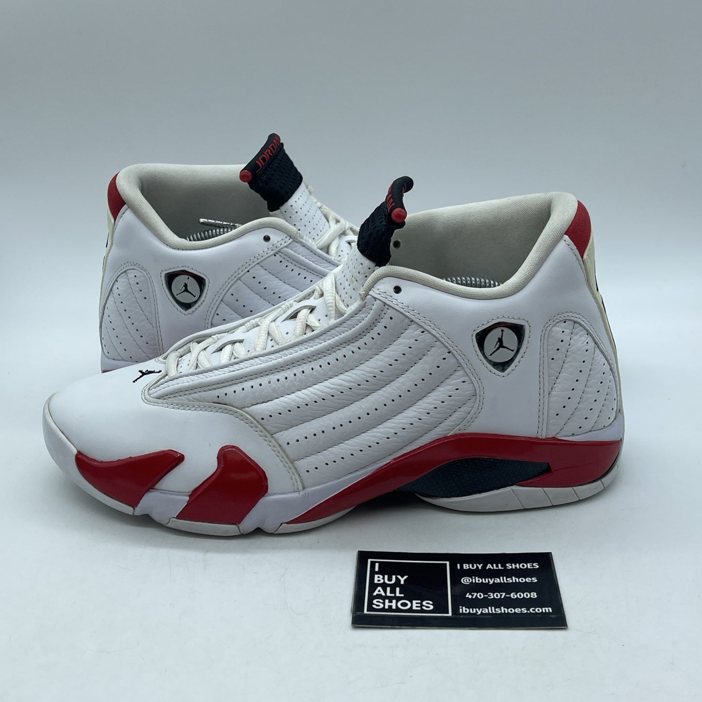 Size 10.5 - Air Jordan 14 Retro 2019 Candy Cane Red White Suede (487471-100)