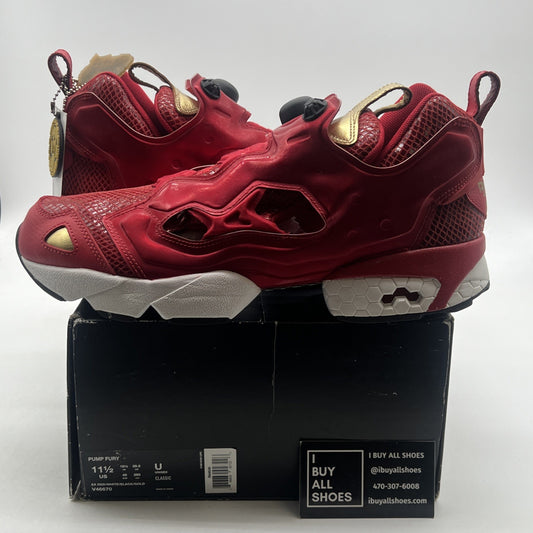 Size 11.5 - Reebok Pump Fury Red - (V46670)