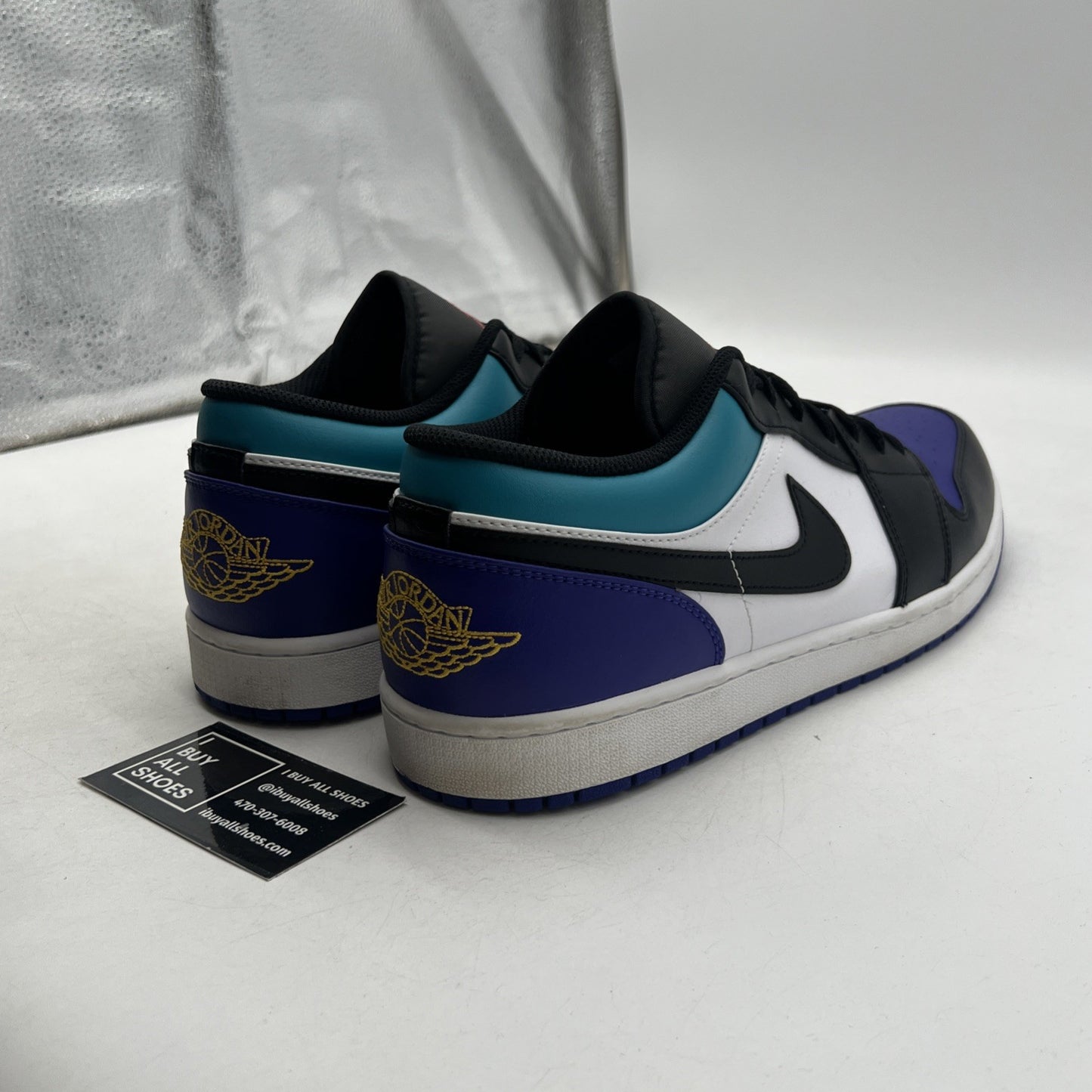 Size 14 - Air Jordan 1 Low Aqua (553558-154)
