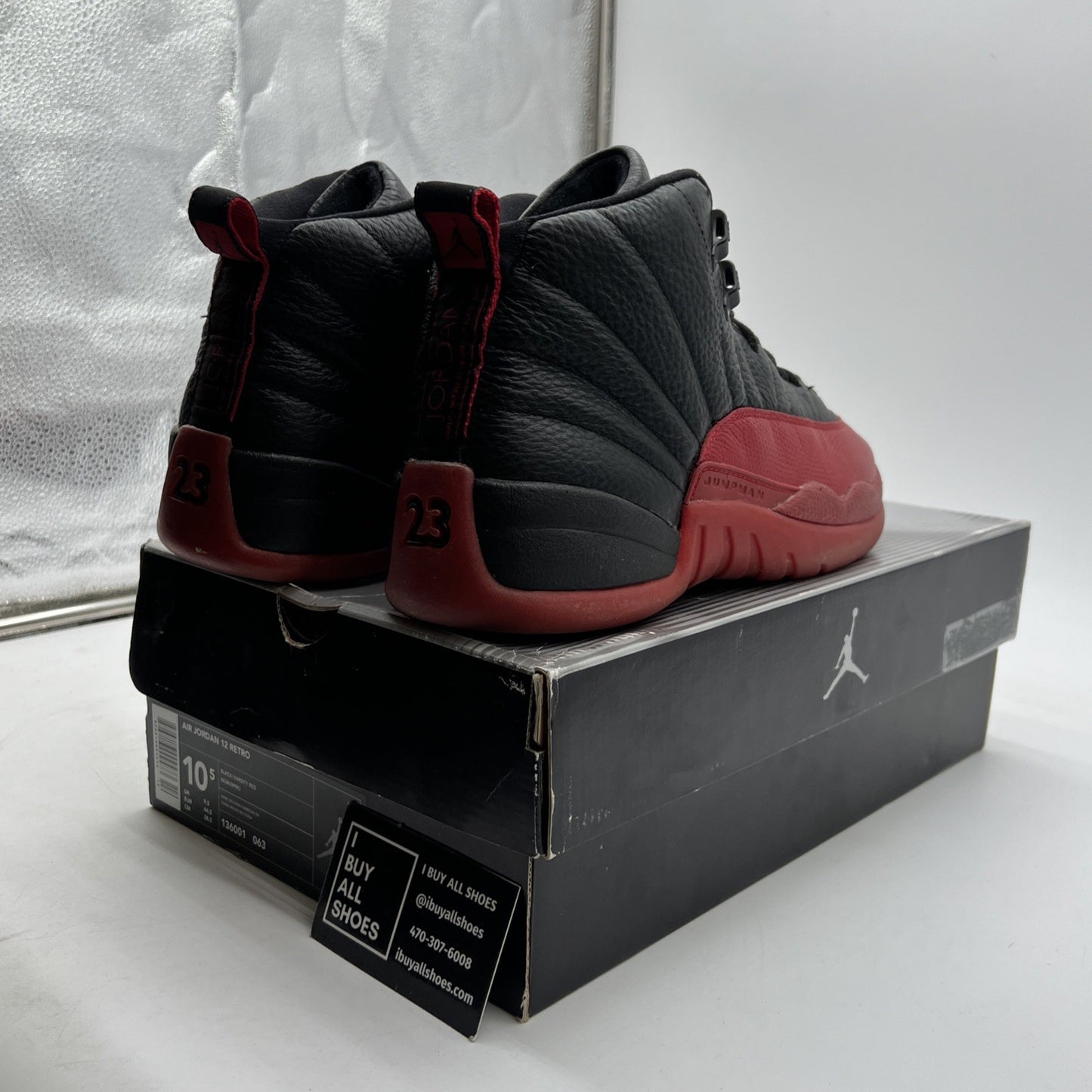 Size 10.5 - Air Jordan 12 Retro 2003 Flu Game (136001-063)