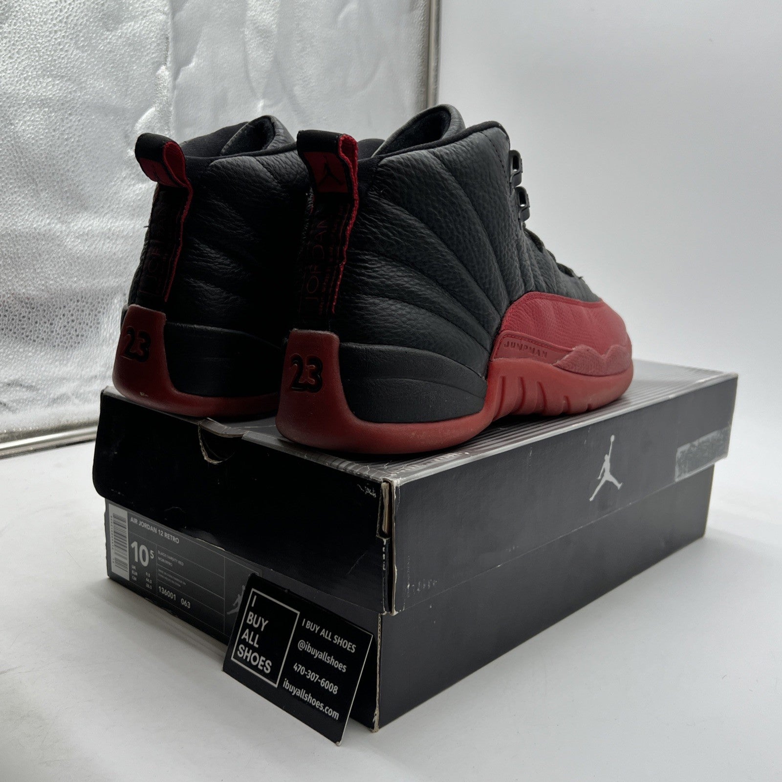 Size 10.5 - Air Jordan 12 Retro 2003 Flu Game (136001-063)