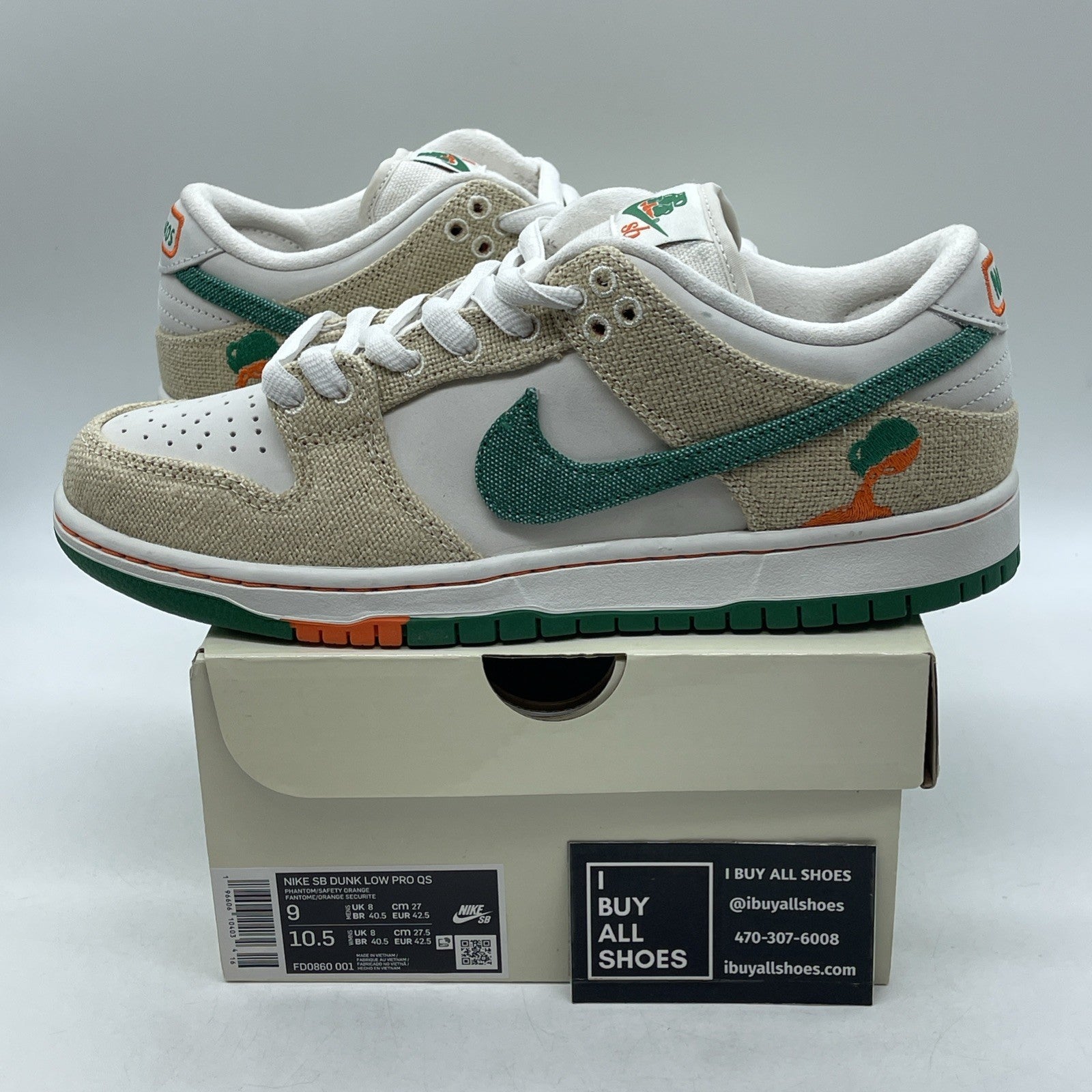 Size 9 - Nike SB Dunk Low x Jarritos White (FD0860-001)
