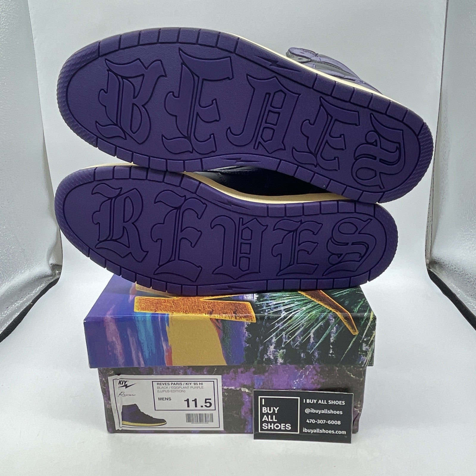 Size 11.5 - Air Kiy x Reves Paris ‘85 Hi “Lupus Edition”