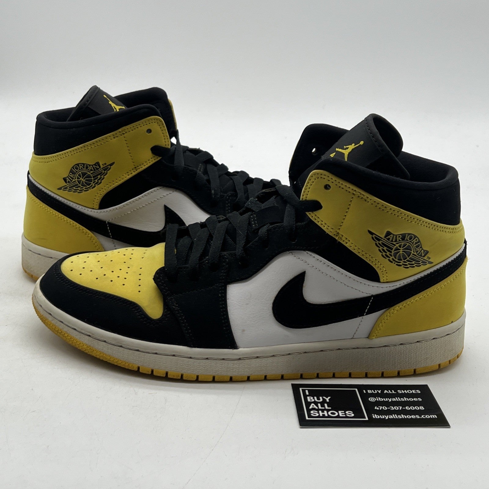 Size 11 - Air Jordan 1 SE Mid Yellow Toe (852542-071)